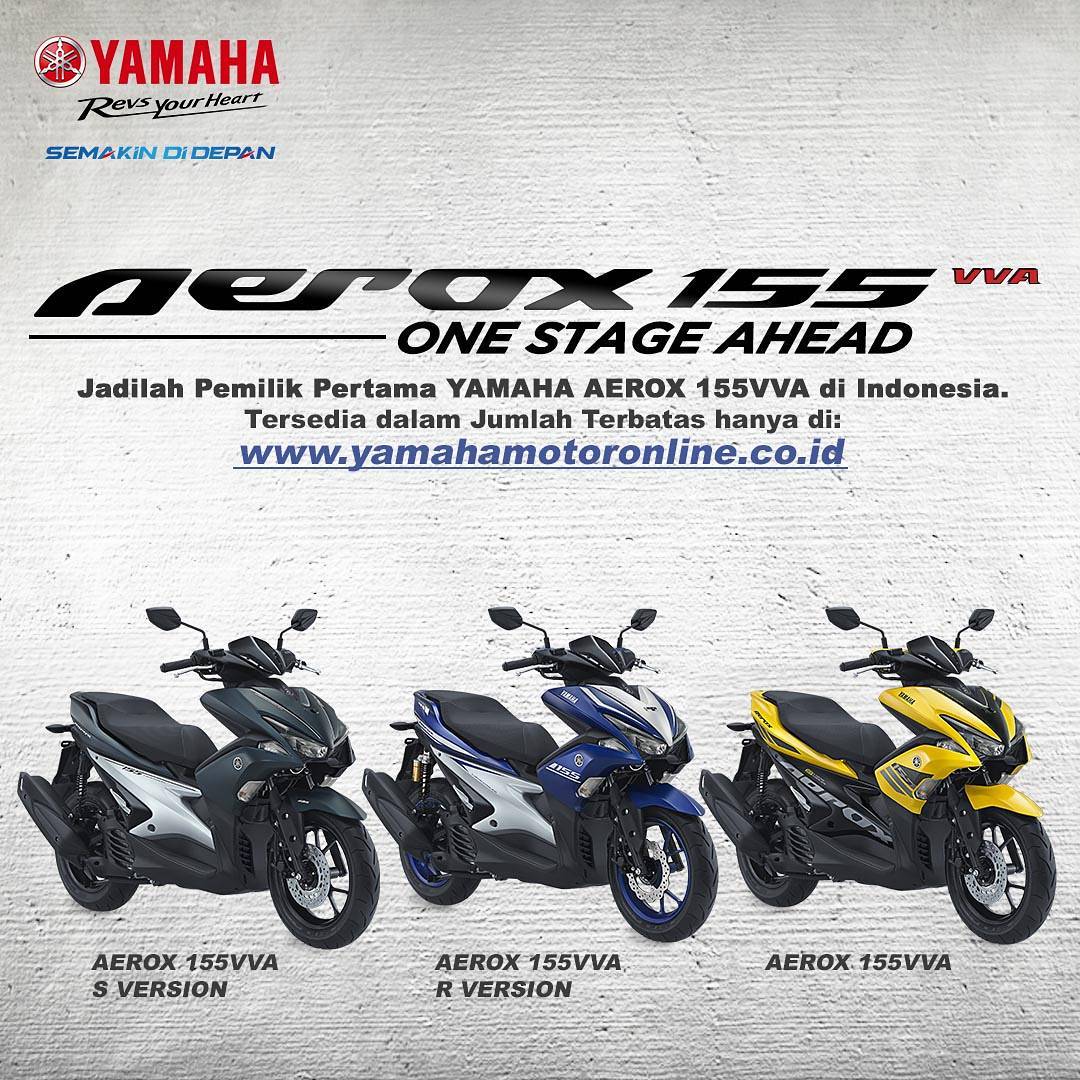 Mau Beli Yamaha Aerox 155 CC Berikut Tatacara Inden Onlinenya Sob