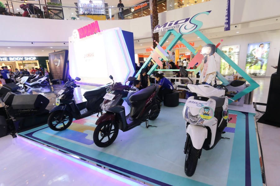 Mio S di area display Blue Core Yamaha Motor Show di Cibinong